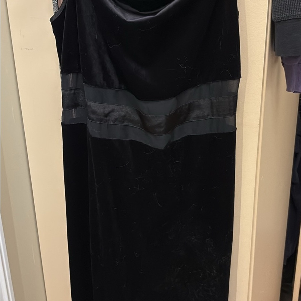 Elegant Black Velvet Dress